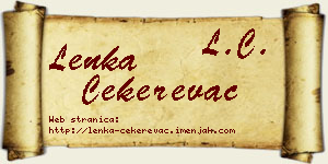 Lenka Čekerevac vizit kartica